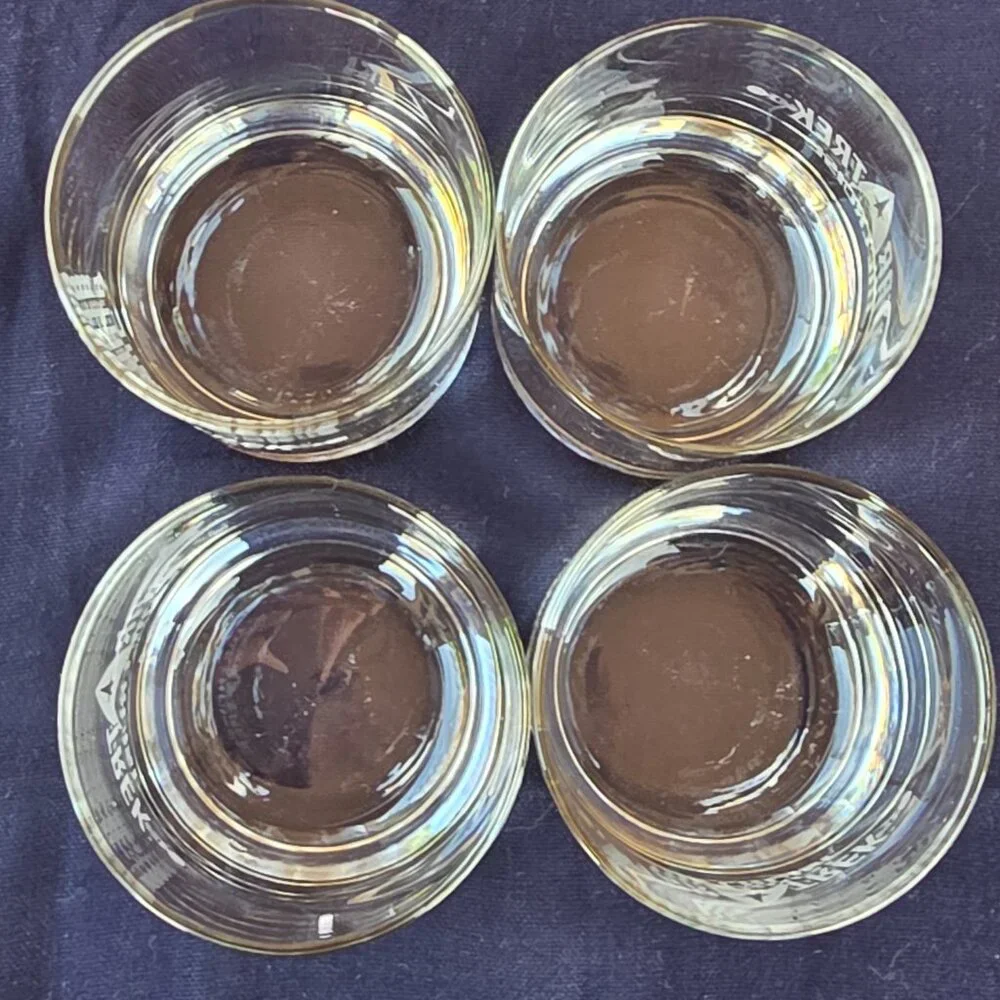 Star Trek The Cruise Etched Rocks Glasses Set of 4 Official Collector Barware